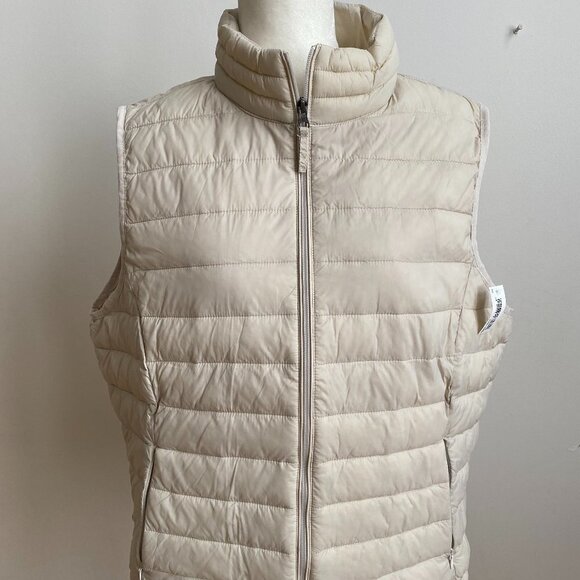 AMAZON Essentials Bnwt Beige Zip Puffer Vest Xxl - Picture 4 of 10